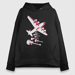 Женское худи оверсайз Гитары с неба