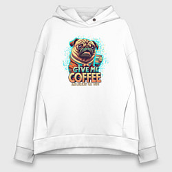 Женское худи оверсайз Give me coffee