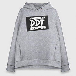 Женское худи оверсайз ДДТ - логотип