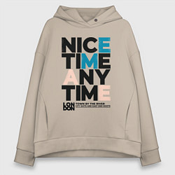 Женское худи оверсайз Nice time