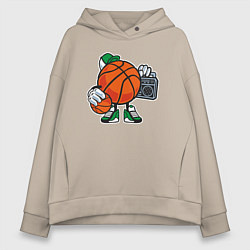 Женское худи оверсайз Хип-хоп баскетбол