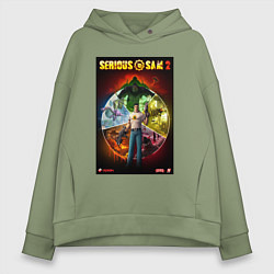Женское худи оверсайз Serious Sam 2 - all bosses