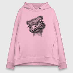 Женское худи оверсайз Страусиха