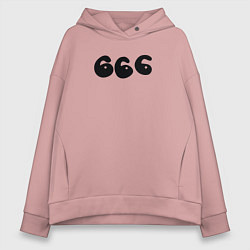 Женское худи оверсайз Три шестерки