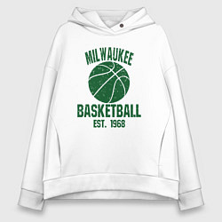 Женское худи оверсайз Milwaukee basketball 1968