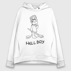 Женское худи оверсайз Bart hellboy Lill Peep