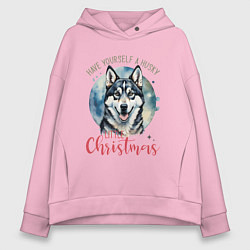 Женское худи оверсайз Christmas husky