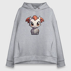 Женское худи оверсайз Дракончик сюрпризик