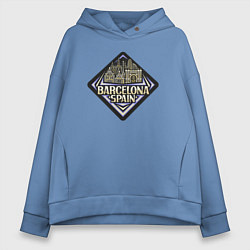 Женское худи оверсайз Испания Барселона