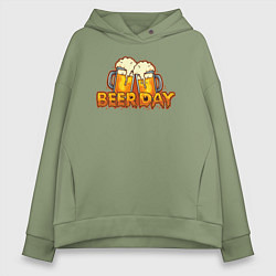 Женское худи оверсайз Beer day