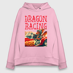 Женское худи оверсайз Dragon cool racer - ai art