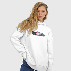 Толстовка оверсайз женская Formula 1 Williams, цвет: белый — фото 2