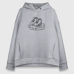 Женское худи оверсайз Конечки