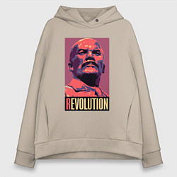 Женское худи оверсайз Lenin revolution