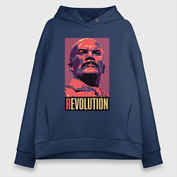 Женское худи оверсайз Lenin revolution