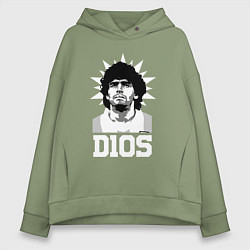 Женское худи оверсайз Dios Diego Maradona