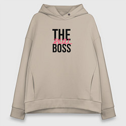 Женское худи оверсайз The real boss