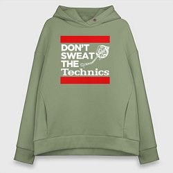 Женское худи оверсайз Dont sweat the Technics