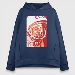 Женское худи оверсайз Gagarin in red