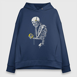 Женское худи оверсайз Skeletor music