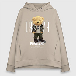 Женское худи оверсайз Плюшевый медведь portland