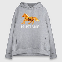 Женское худи оверсайз Mustang firely art