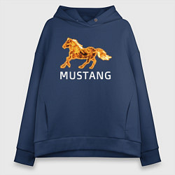 Женское худи оверсайз Mustang firely art