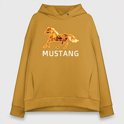 Женское худи оверсайз Mustang firely art