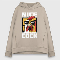 Женское худи оверсайз Nice cock