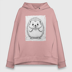 Женское худи оверсайз Пухлый ежик
