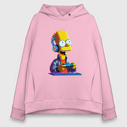 Женское худи оверсайз Bart is an avid gamer