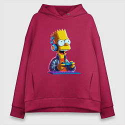 Женское худи оверсайз Bart is an avid gamer