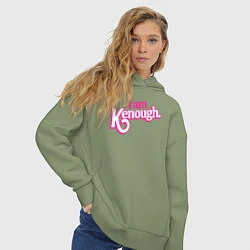 Толстовка оверсайз женская I am kenough, цвет: авокадо — фото 2