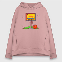 Женское худи оверсайз Уличный баскетбол
