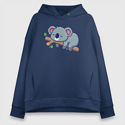 Женское худи оверсайз Коала на ветке