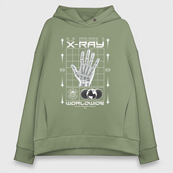 Женское худи оверсайз X-ray streetwear