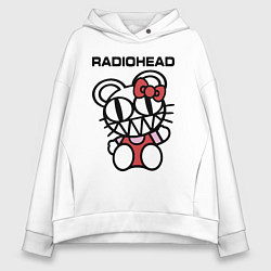 Толстовка оверсайз женская Radiohead toy, цвет: белый
