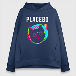 Женское худи оверсайз Placebo rock star cat