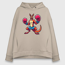 Женское худи оверсайз Кенгуру боксер