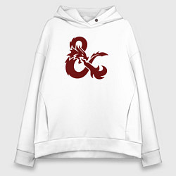 Женское худи оверсайз Подземелья и драконы лого