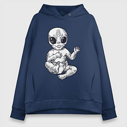 Женское худи оверсайз Baby alien