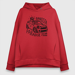 Женское худи оверсайз Gangsta paradise