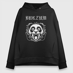 Женское худи оверсайз Burzum rock panda