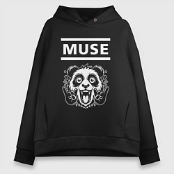 Женское худи оверсайз Muse rock panda