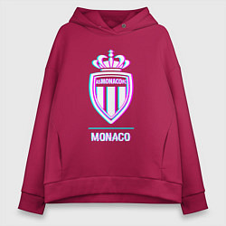 Женское худи оверсайз Monaco FC в стиле glitch
