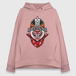 Женское худи оверсайз Байкер свин