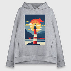 Женское худи оверсайз Маяк удачи