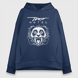Женское худи оверсайз Tokio Hotel rock panda