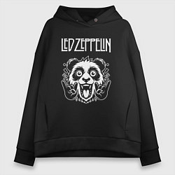 Женское худи оверсайз Led Zeppelin rock panda