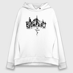 Женское худи оверсайз Бушкрафт - лесная мастерская